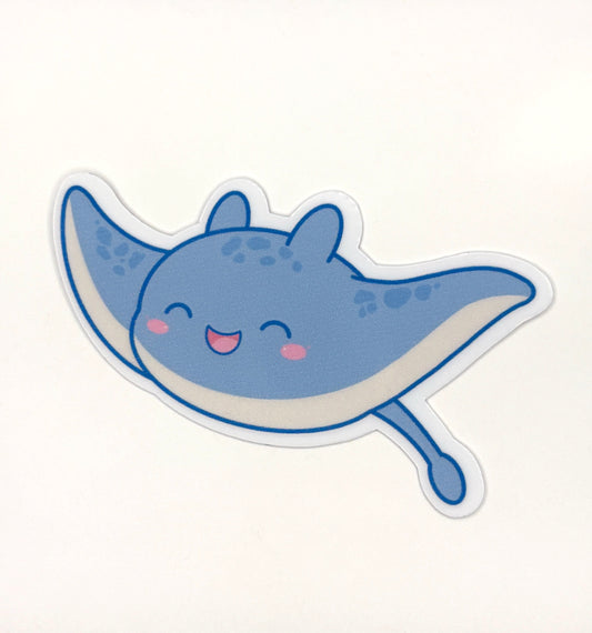 Loveable Stingray Die Cut Sticker